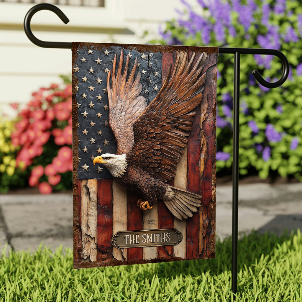 God Bless America - Personalized Independence Day/ 4th of July Garden Flag