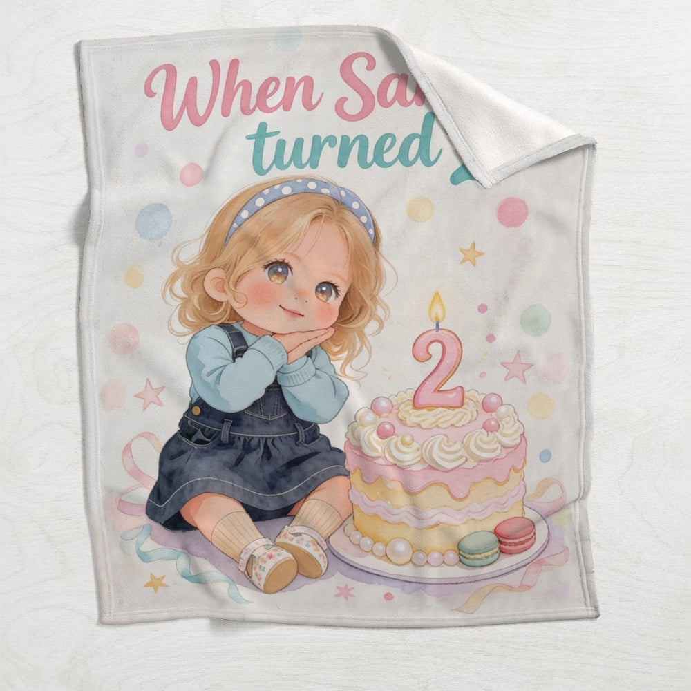 Happy Birthday - Personalized Kid Blanket