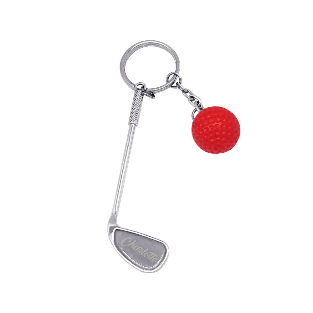 Custom Name Golf Ball Golf Lover NameGolf Ball Keychain - Personalized Golf Keychain