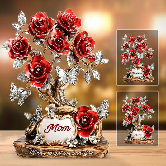 Flowers For Mom - Personalized Mother Custom Shaped Acrylic Plaque