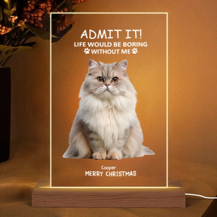 Personalized Christmas Glass Cup - Funny Pet - Themed Gift Cup