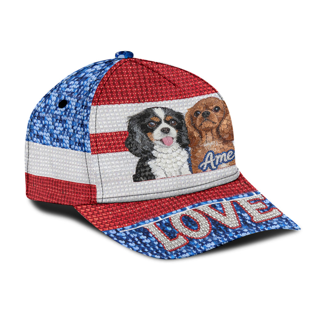 I Love My Dogs - Personalized Dog Classic Cap