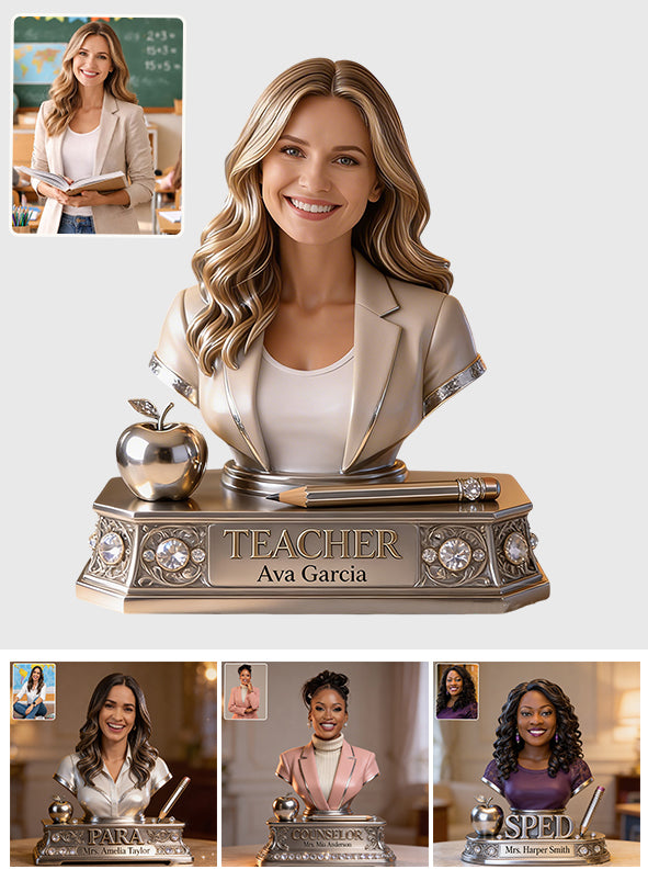 Custom Any Photo - Personalized Teacher Custom Shaped Acrylic Plaque