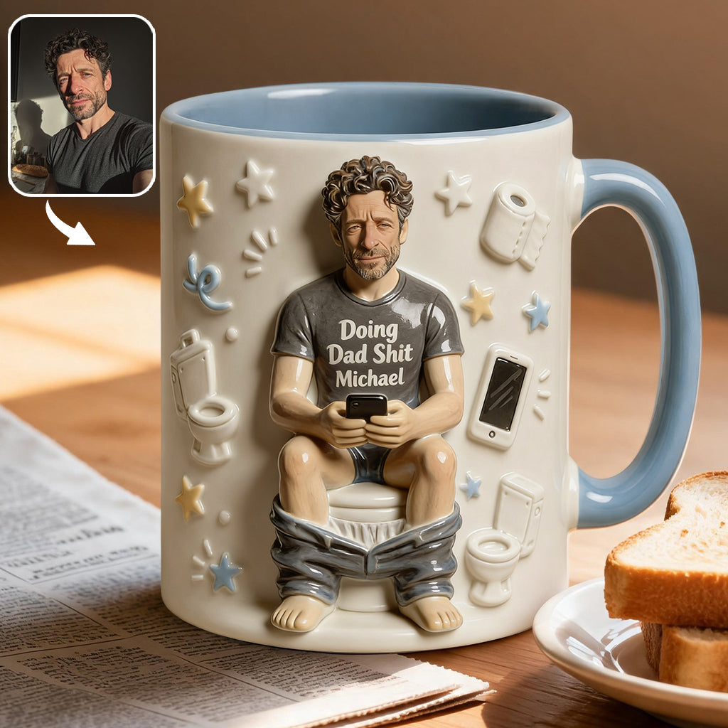 Best Time Of Day - Personalized Father Accent Mug & Coaster