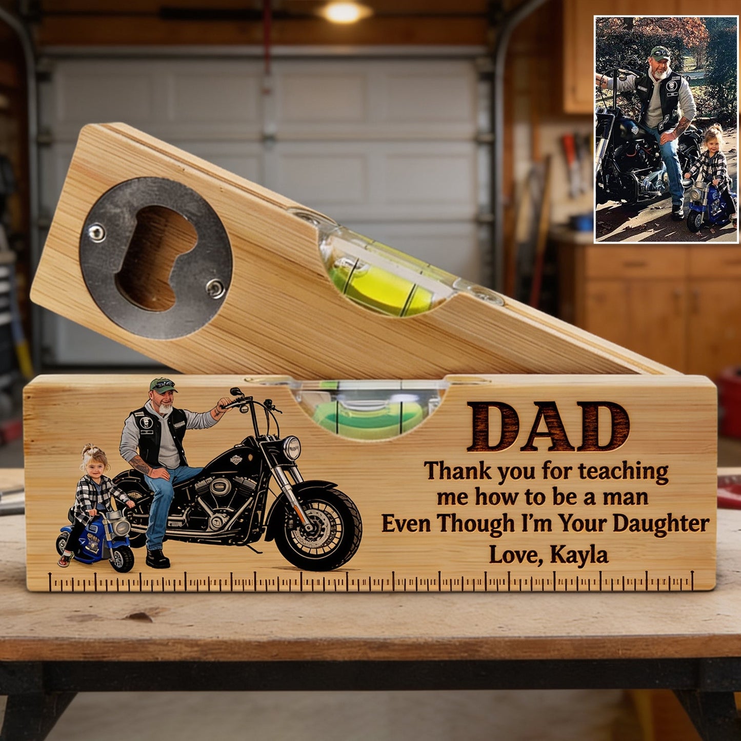 I'm Your Daughter - Personalized Father Spirit Level Bottle Opener