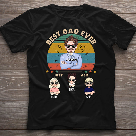 Best Dad Ever - Personalized Father T-shirt and Hoodie