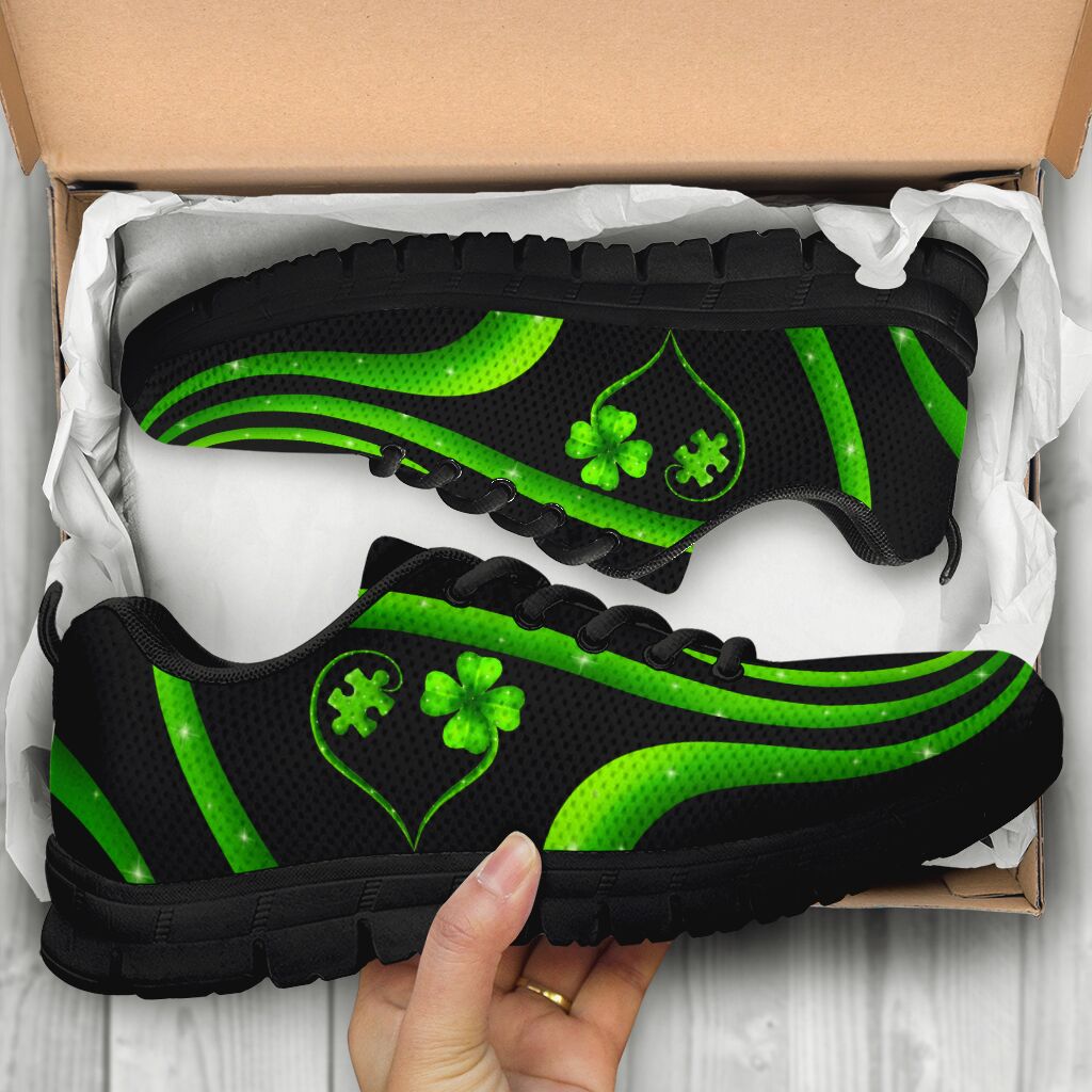 Clover Puzzle Autism Awareness Sneakers 0622