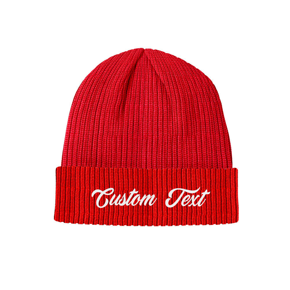 Custom Text Knitted Hat