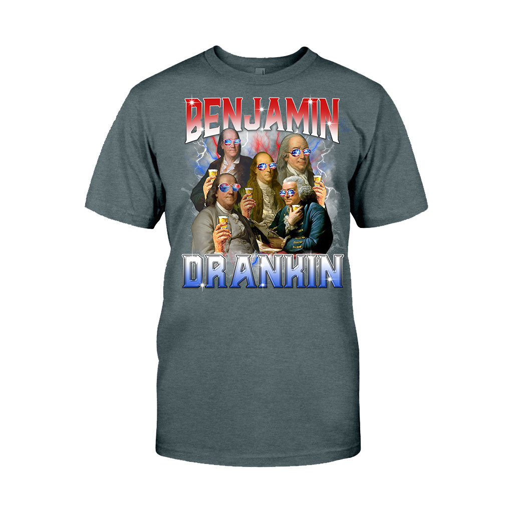 Benjamin Drankin Bootleg Rap Vintage Style - Patriot T-shirt And Hoodie