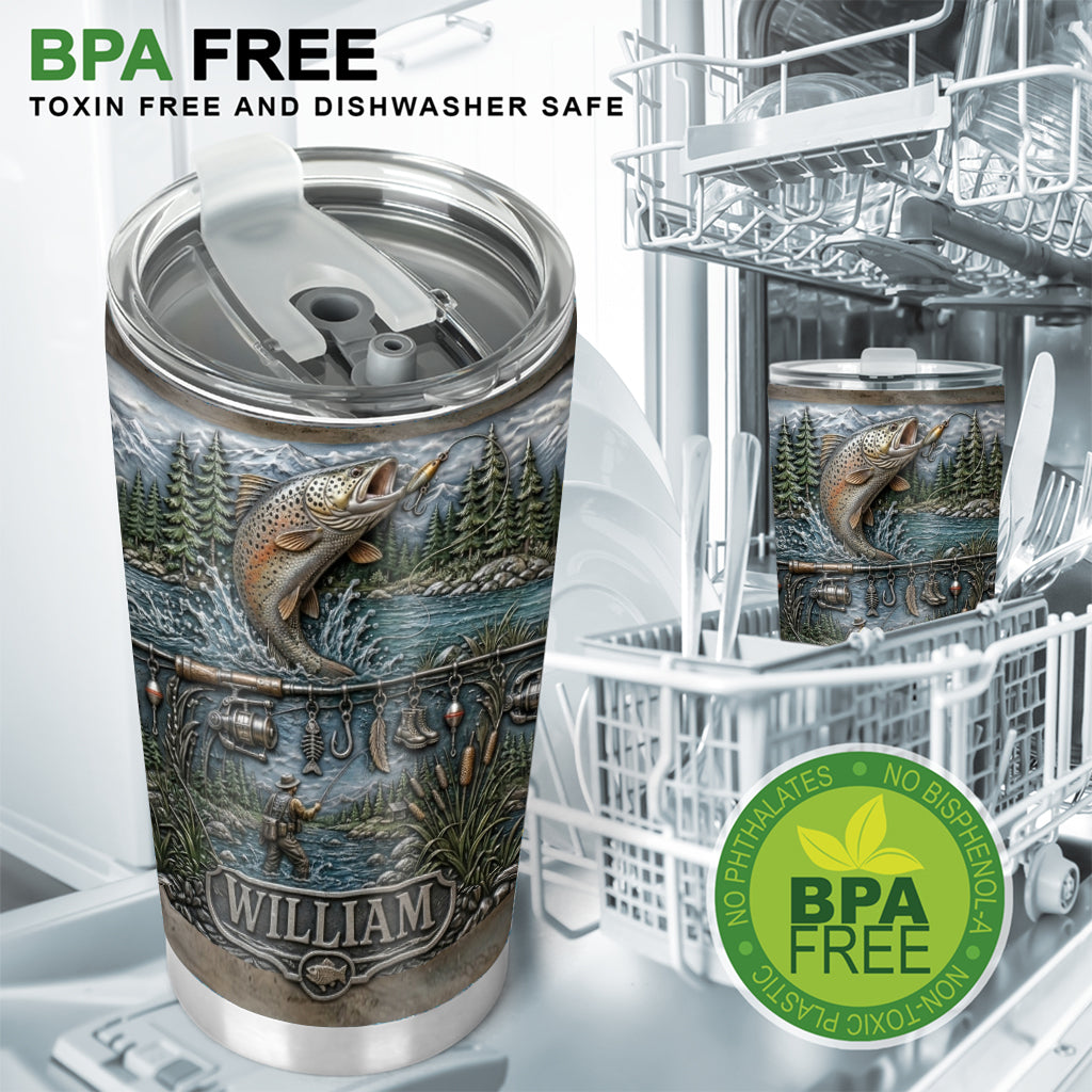 Gone Fishing - Personalized Fishing Tumbler