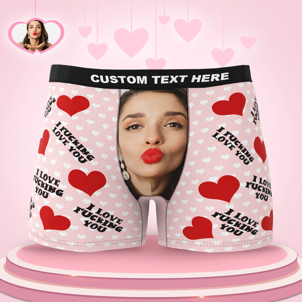 Custom Wife Or Girlfriend Face Boxers - Personalized Couple Men's boxer briefs