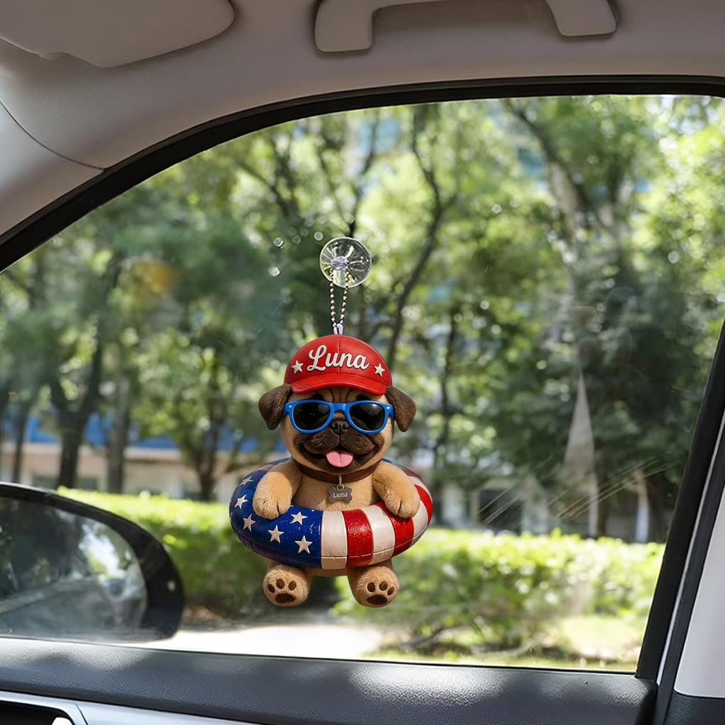 Funny Pet Chill The Fourth Out - Personalized Dog Tumbler With Plush Charm