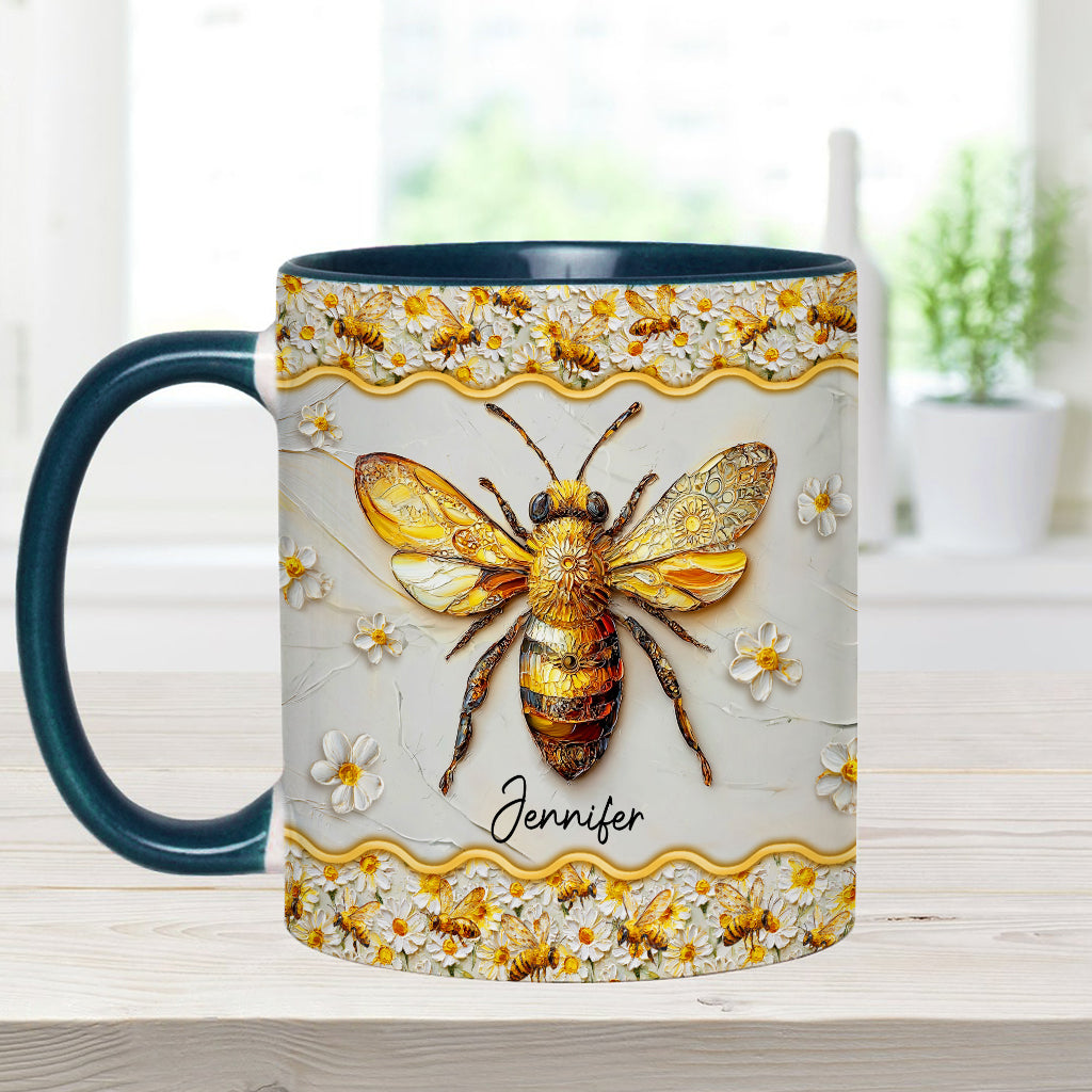 Beautiful Bees - Personalized Bee Accent Mug