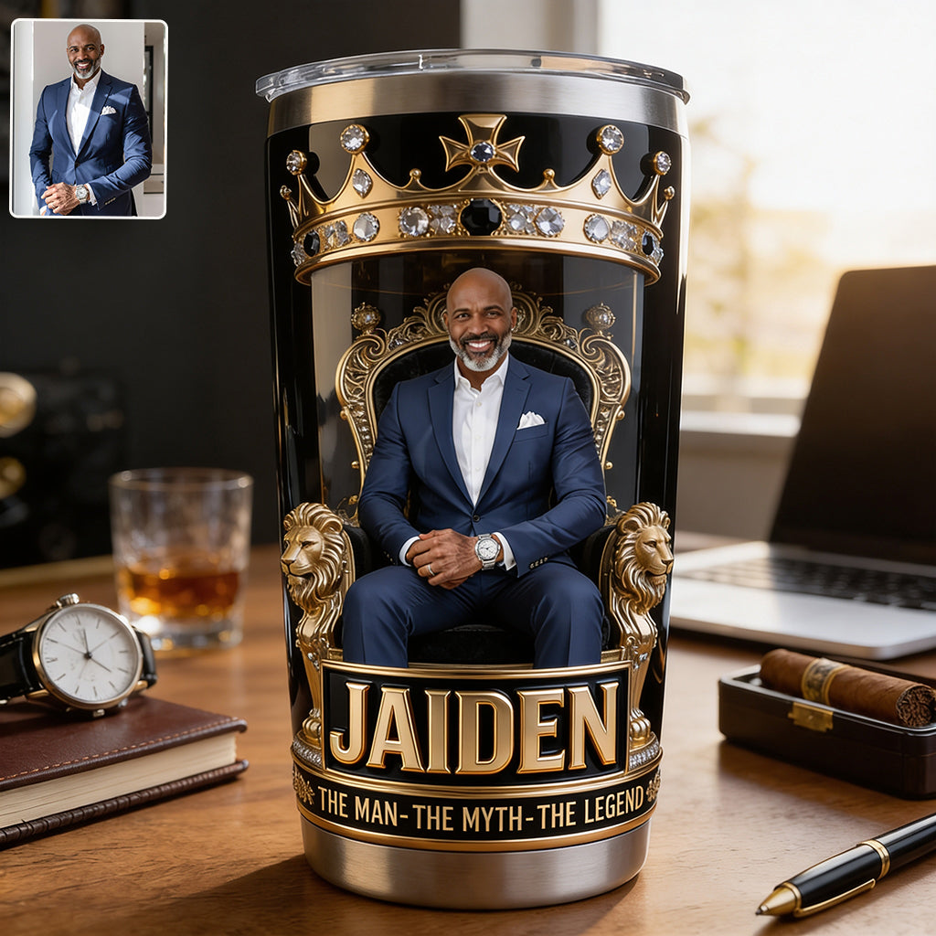 Custom Any Photo The Best Dad/Grandpa/Uncle... - Personalized Father Tumbler
