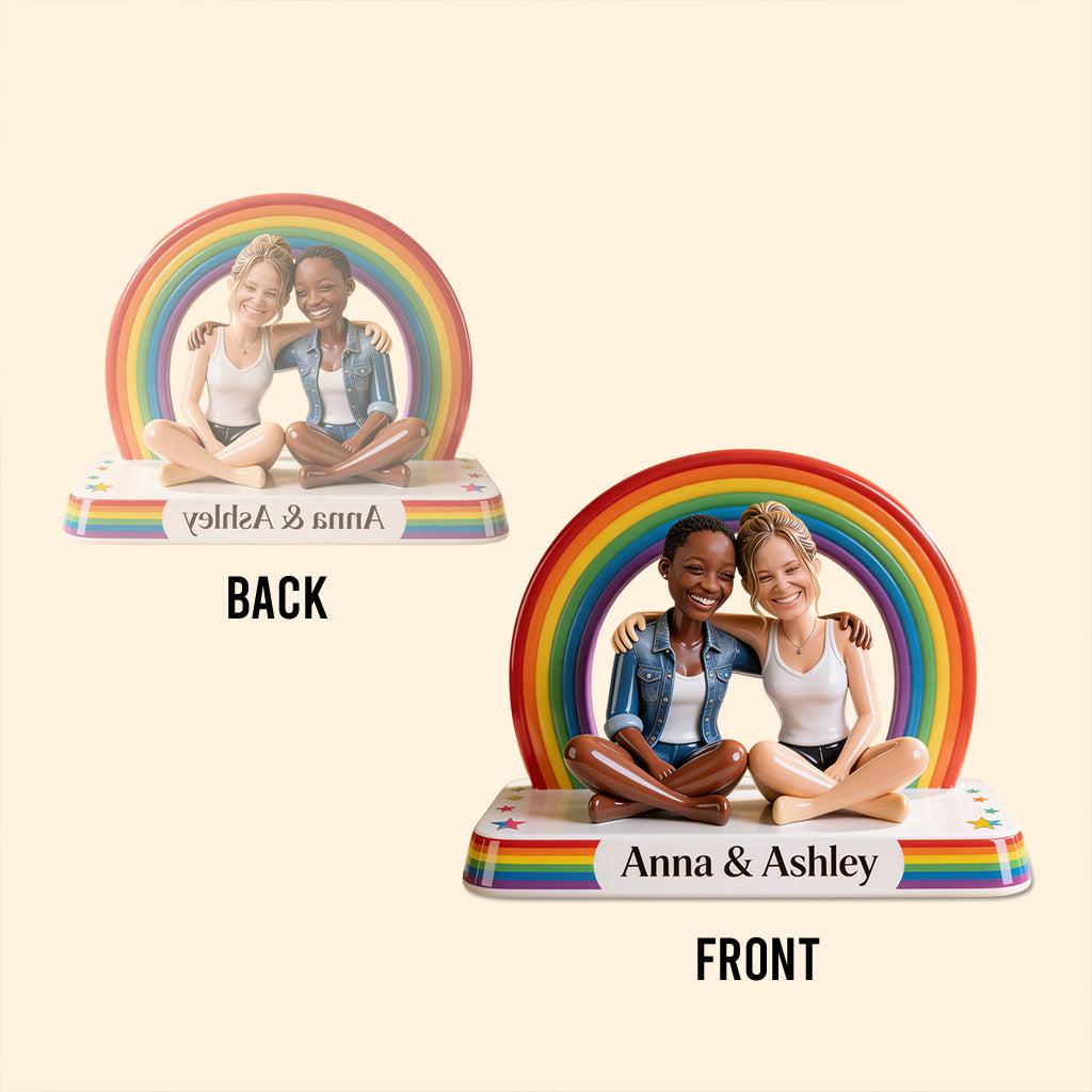 LGBT Pride Month - Personalized LGBT Support Custom Shaped Acrylic Plaque