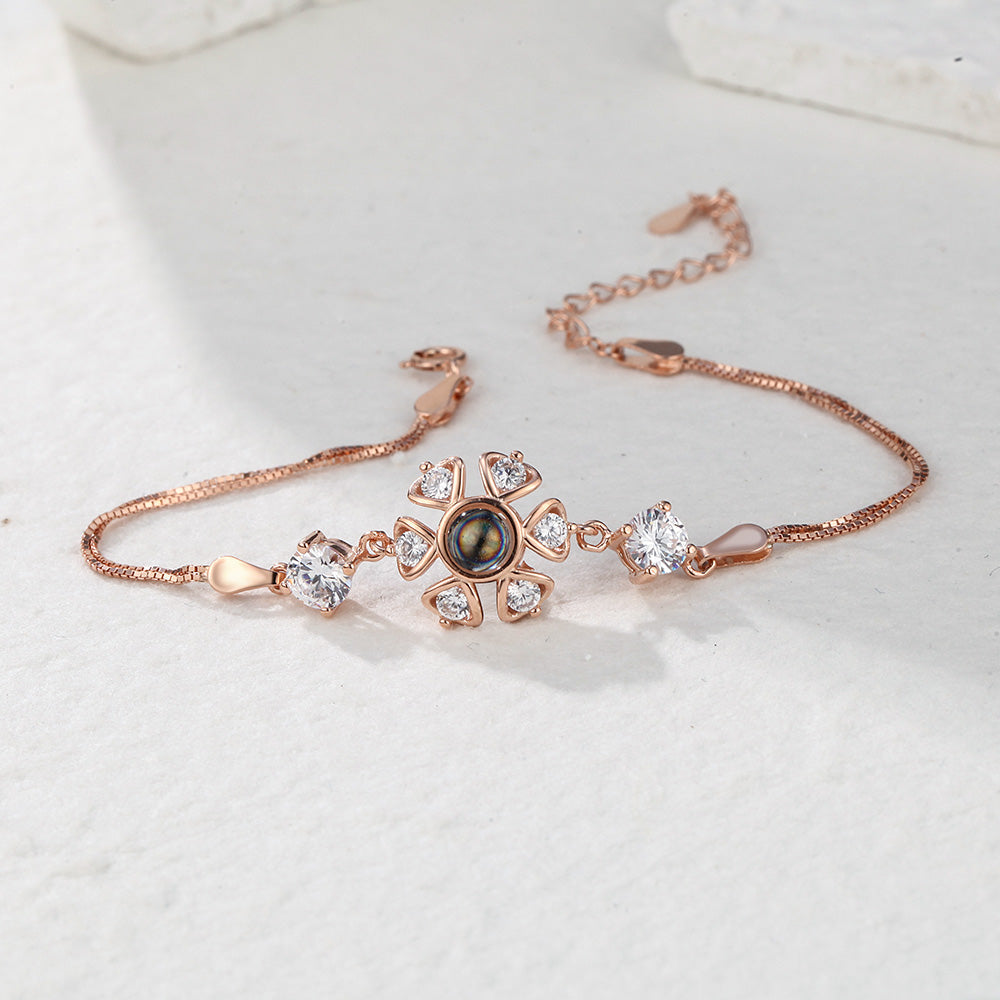 Zircons Personalized Projection Photo Charm - Personalized Minimalist Photo Projection Charm