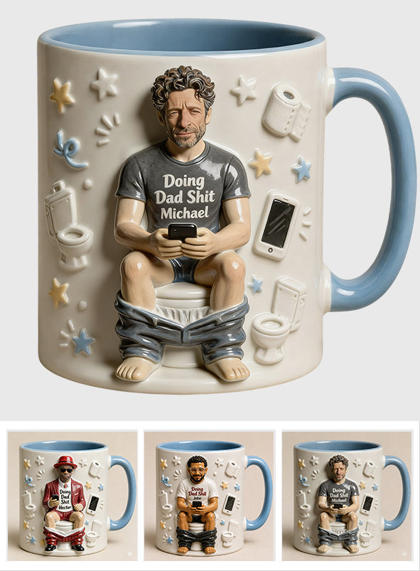 Best Time Of Day - Personalized Father Accent Mug & Coaster