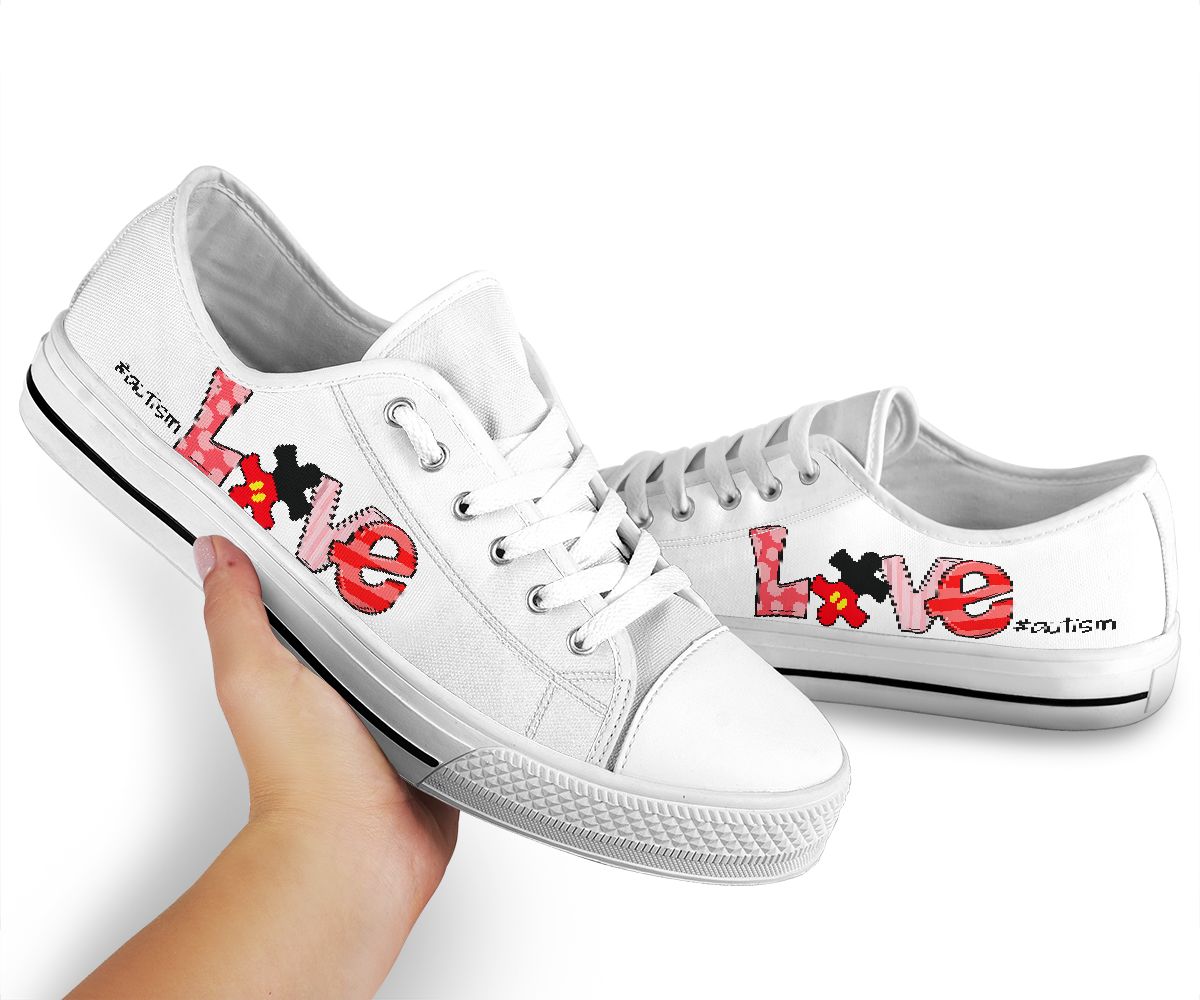 Love Autism Autism Awareness Low Top Shoes 0622