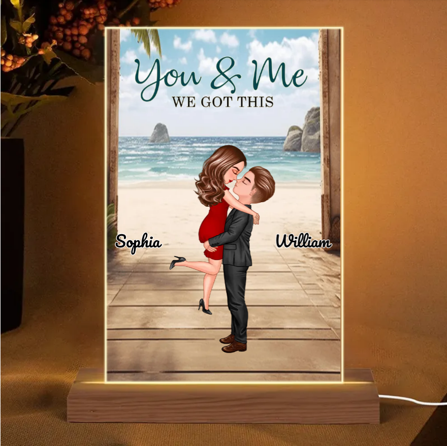 My Missing Piece - Personalized Wooden Or Acrylic Or LED Plaque - Engraved Design for Him/Her
