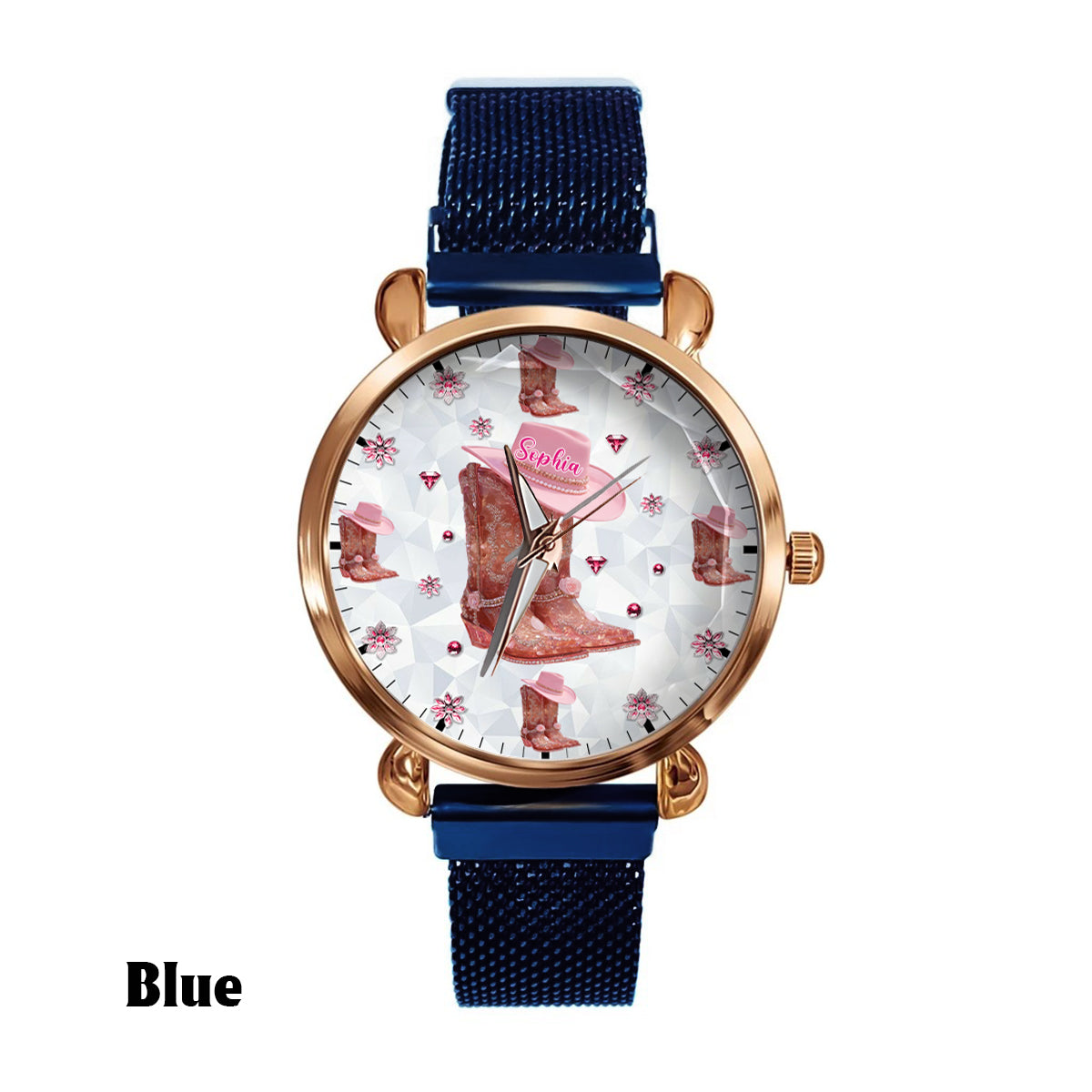 Floral Cowgirl - Personalized Cowgirl Women Hand Watch