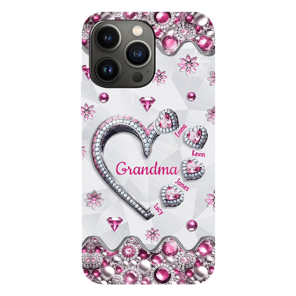 Grandma's Sweethearts Gift For Grandma, Mom,.. - Personalized Grandma Full Print Phone Case