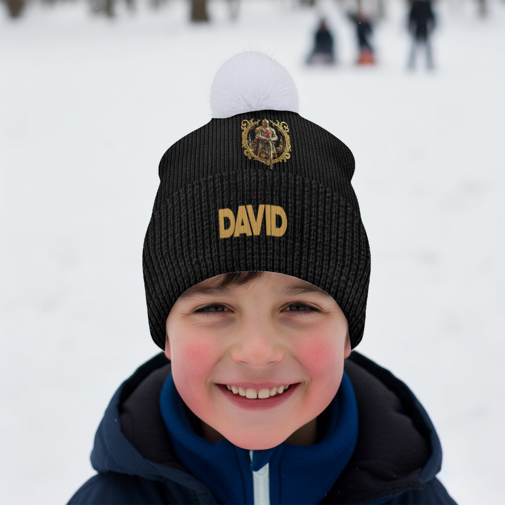 Knight Of God - Personalized Christian Beanie Hat
