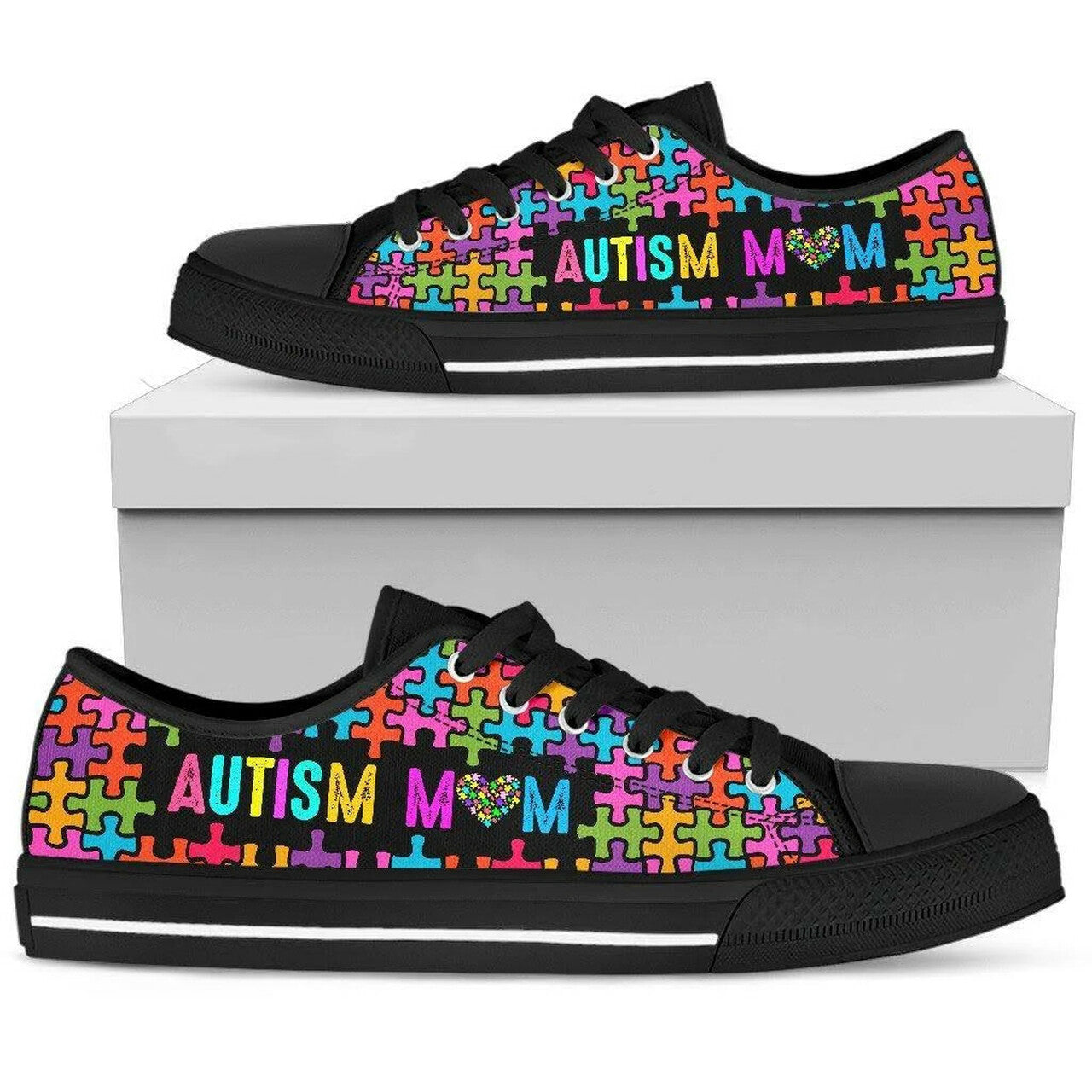Autism Mom - Autism Awareness Low Top Shoes 0921