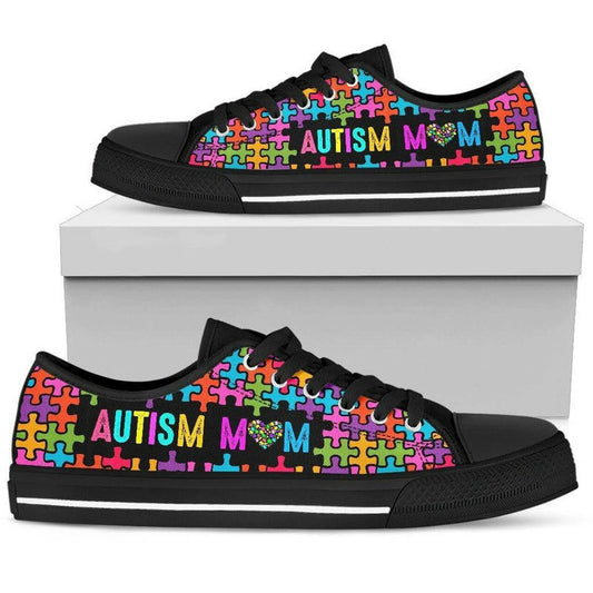 Autism Mom - Autism Awareness Low Top Shoes 0921