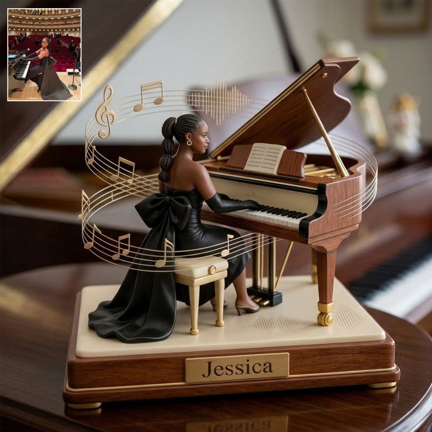 Custom From Any Photo - Personalized Piano 2-Side Printed Acrylic Plaque