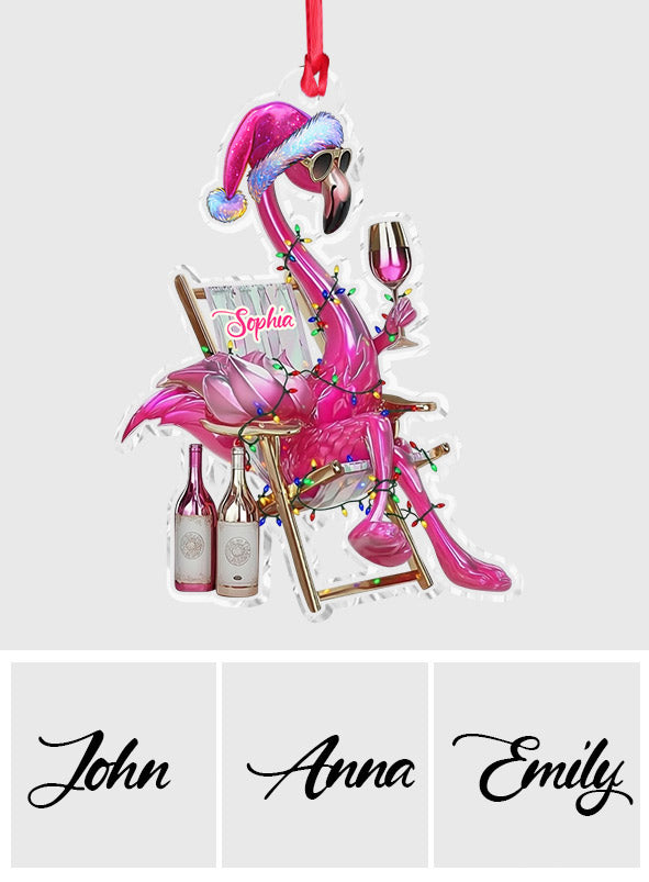 Beautiful Flamingo - Personalized Flamingo Ornament
