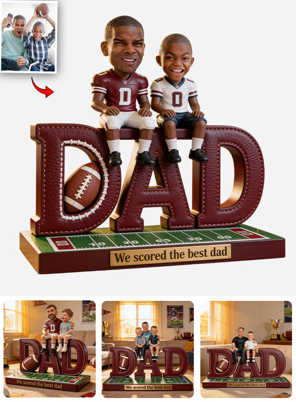 Football Dad, Father Gift Idea - Personalized Football Custom Shaped Acrylic Plaque