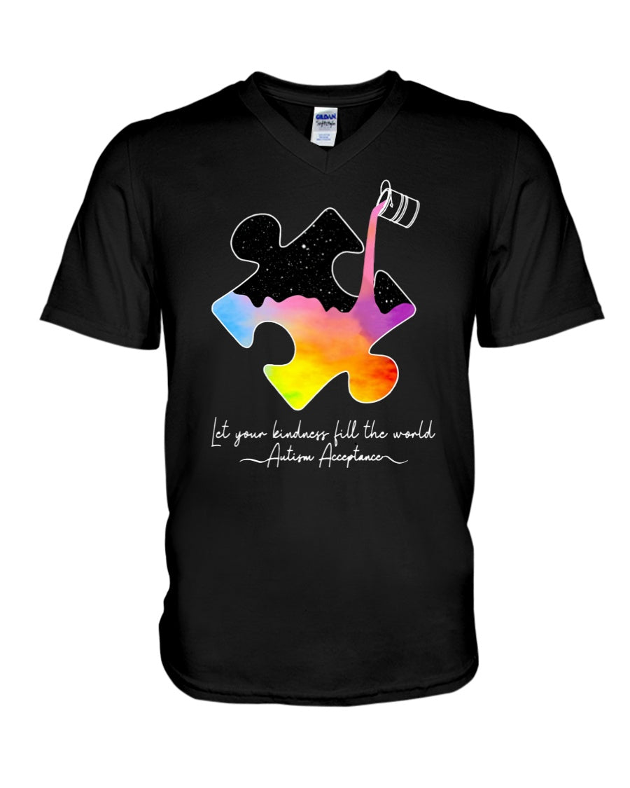 Let Your Kindness Fill The World - Autism Awareness T-shirt and Hoodie 0921