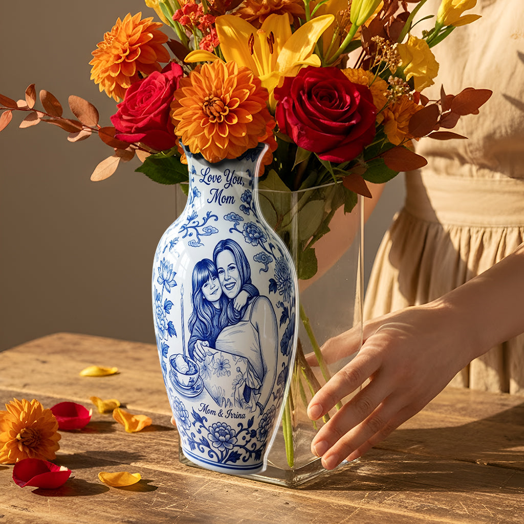 Custom Chinoiserie Style Gift For Mother/ Grandma/ Wife... - Personalized Mother Acrylic Pot