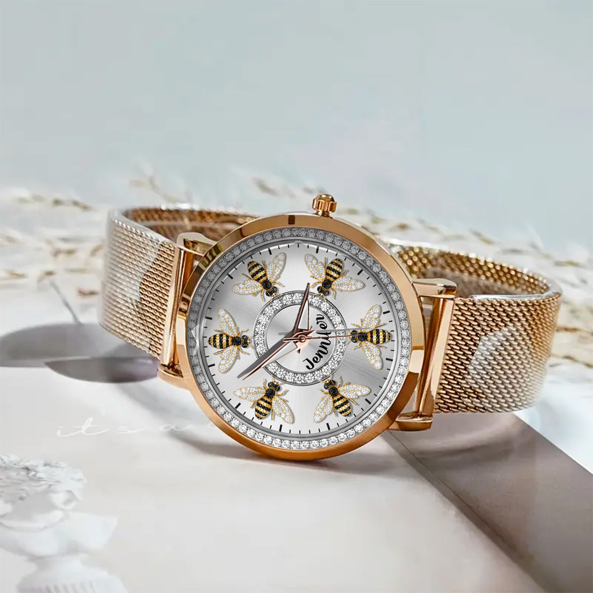 Love Bees - Personalized Bee Women Hand Watch
