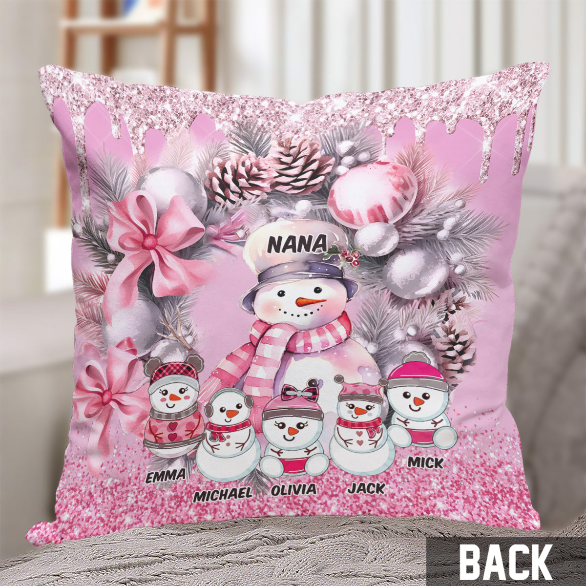 Great Nana - Personalized Grandma Throw Pillow