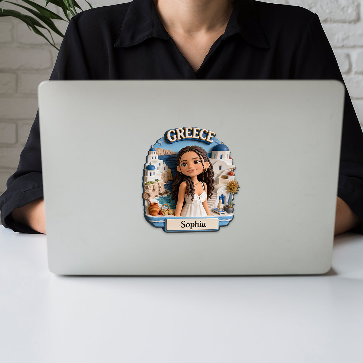 Just A Girl Who Loves Travelling - Personalized Travelling Magnet