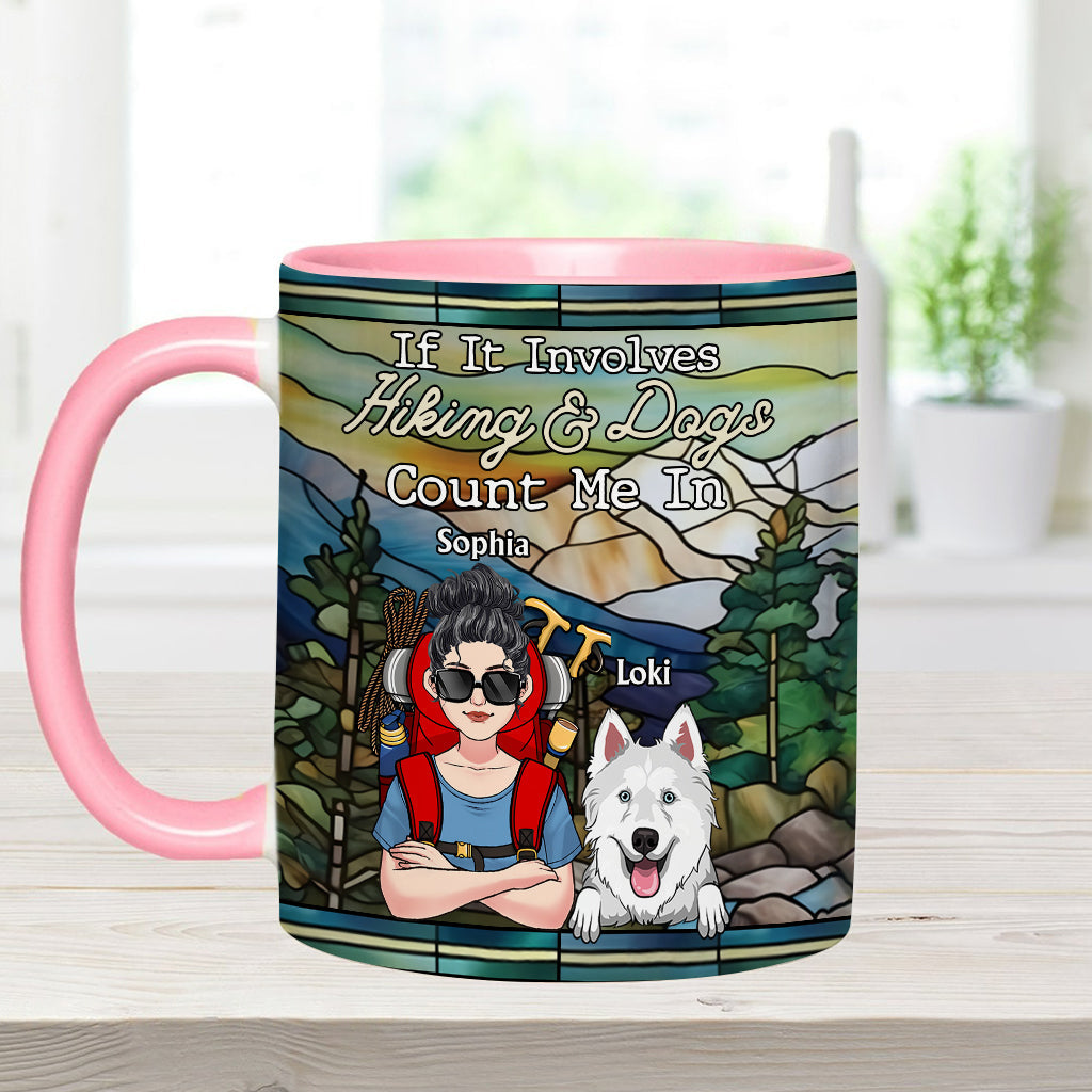 And She Lived Happily Ever After - Personalized Hiking Accent Mug