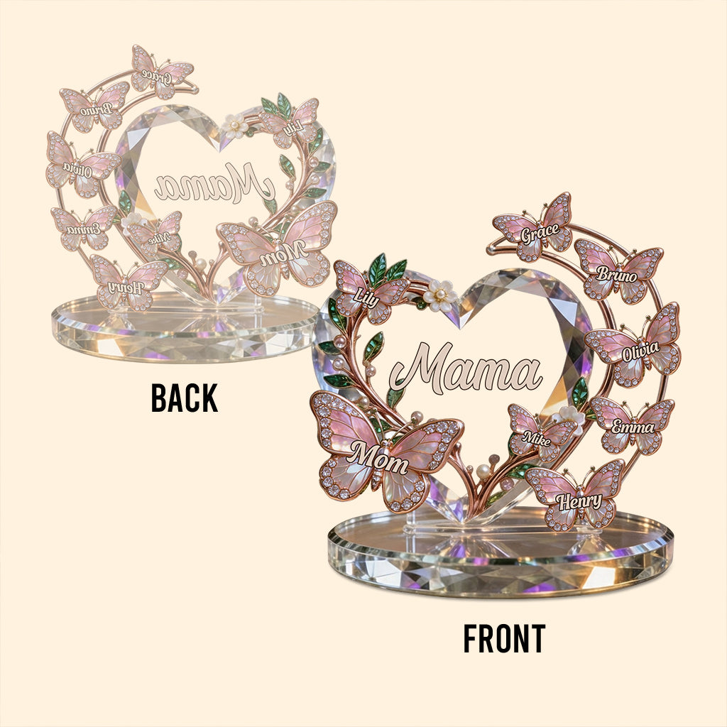 Best Mom Nana Mother Ever - Personalized Mother Custom Shaped Acrylic Plaque