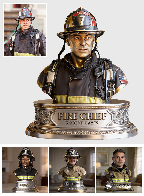 Custom Any Photo - Personalized Firefighter Custom Shaped Acrylic Plaque