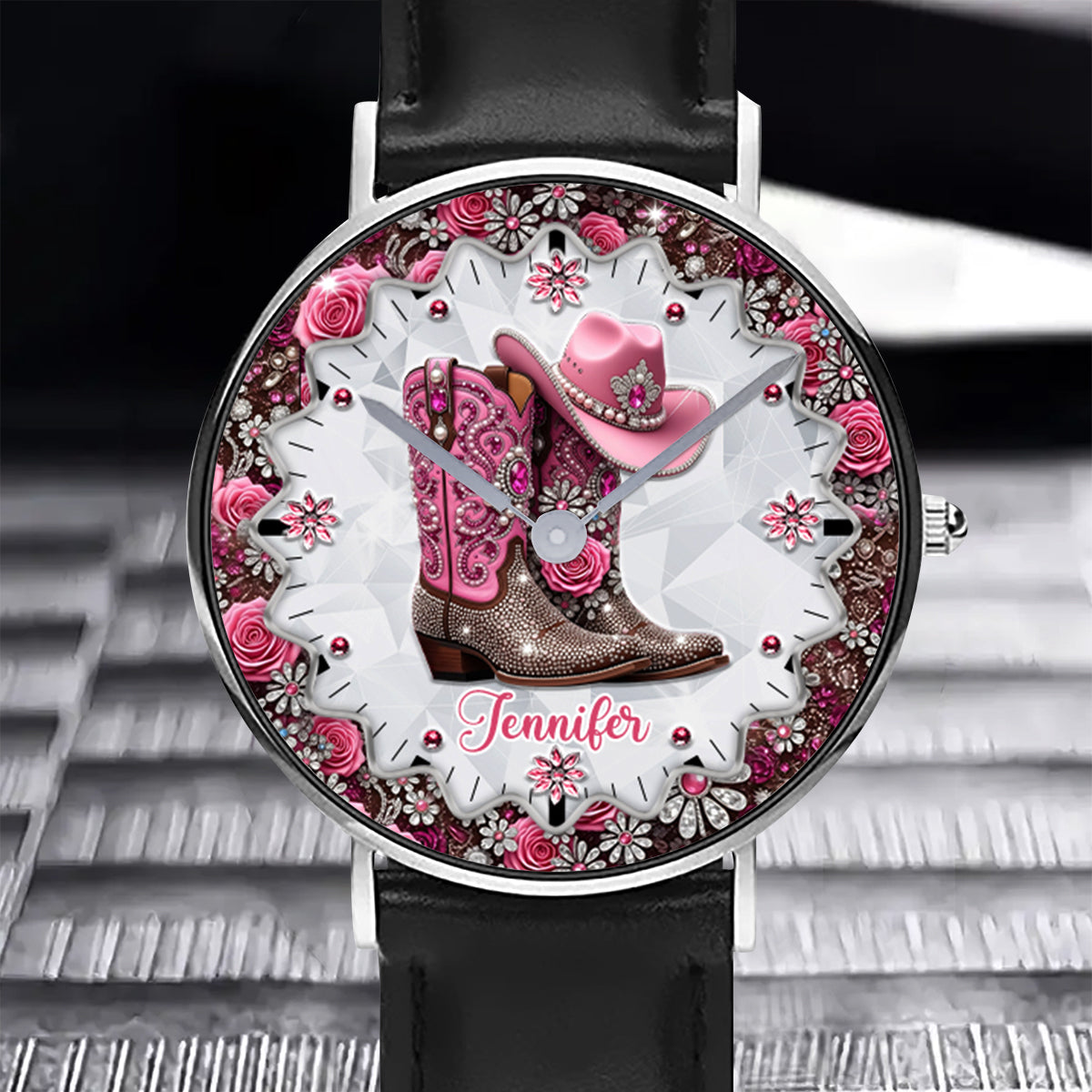 Cowgirl Boots - Personalized Cowgirl Hand Watch