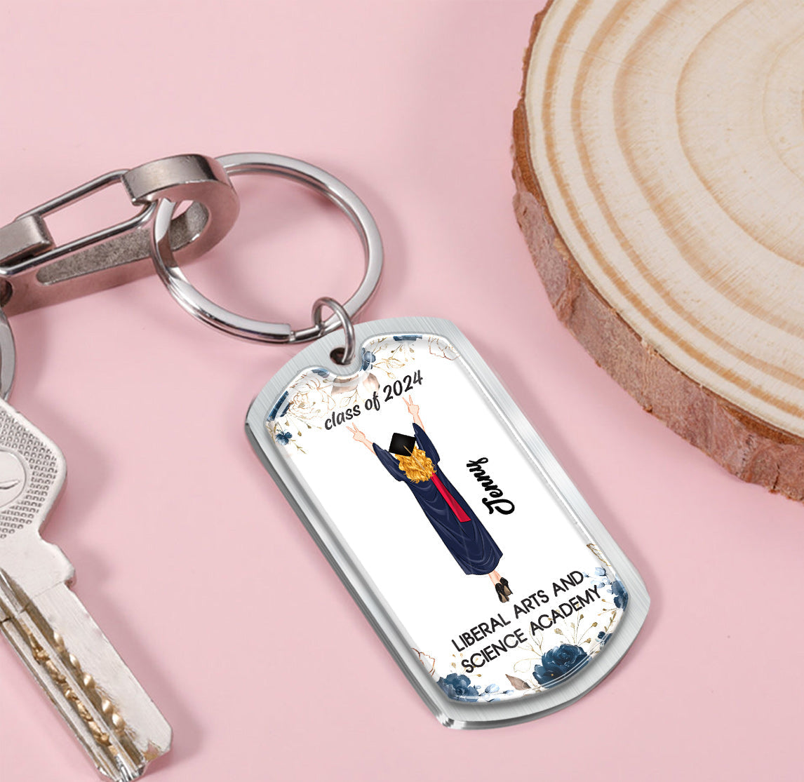 Have Fun Make Good Choices Call Your Nana - Personalized Graduation Epoxy Metal Keychain