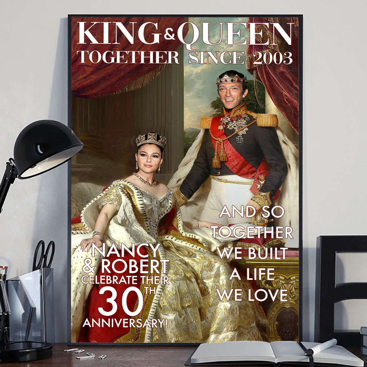 King And Queen - Personalized Husband And Wife Canvas And Poster