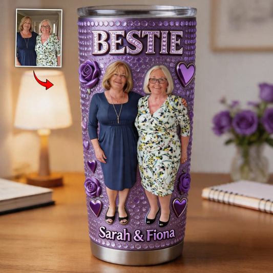Custom Any Photo - Personalized Bestie Tumbler