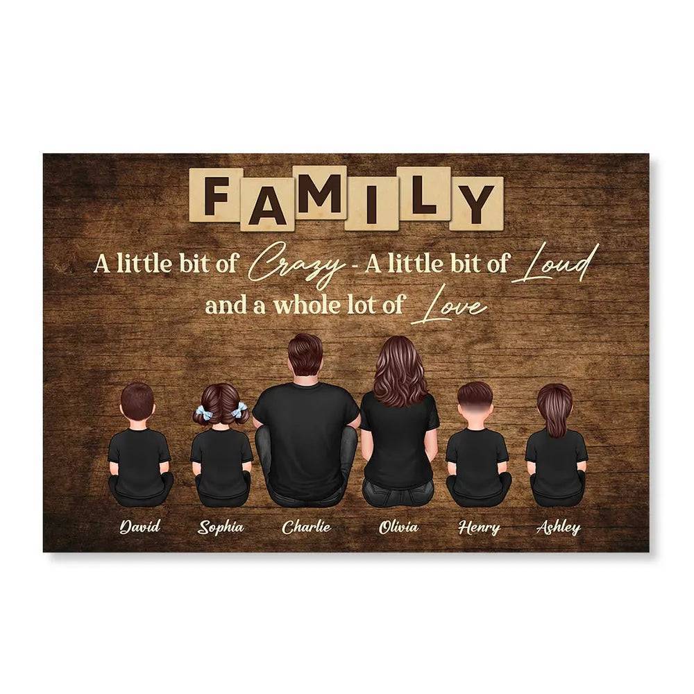 Personalized Family Forever Poster or Canvas, Keychain, Plaque, Car Hanger, Wallet Card - Perfect Gift for Siblings, Memorial Keepsake