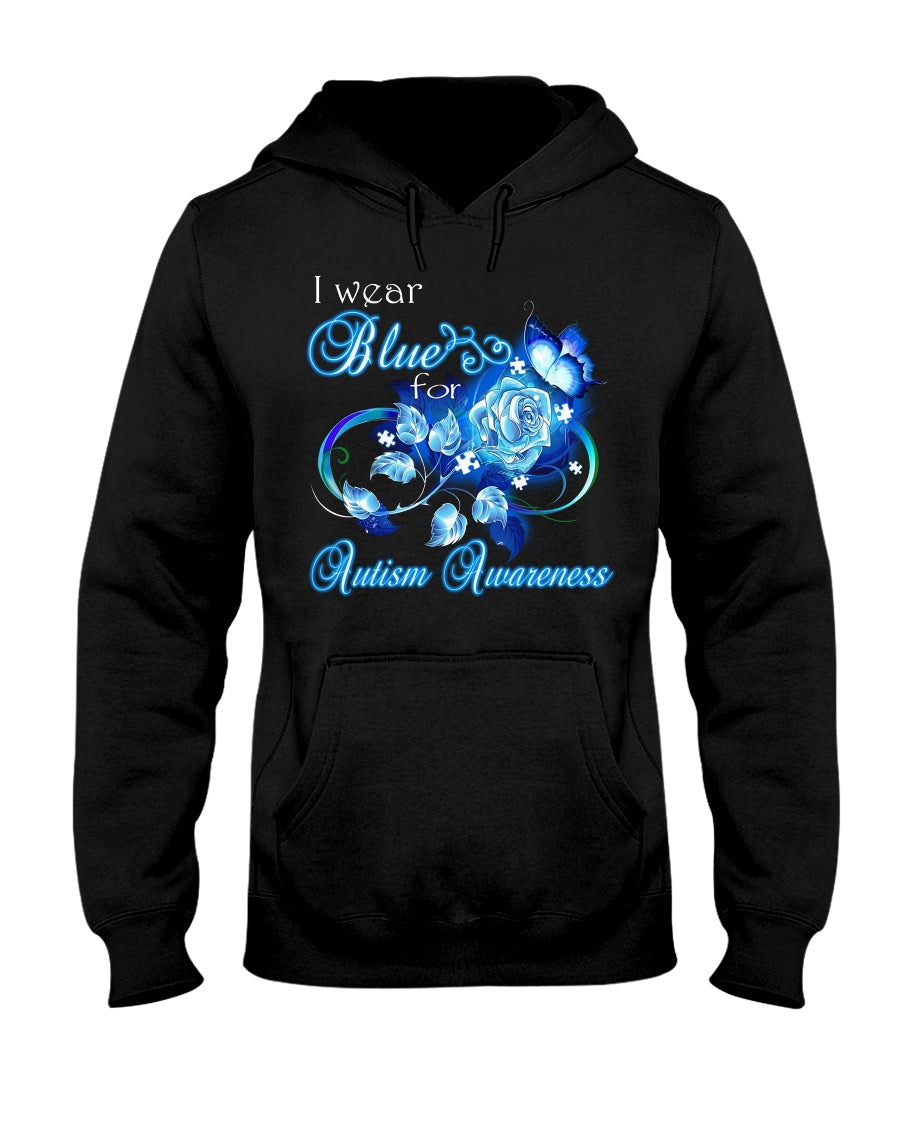 Autism Awareness Blue Flower - Autism Awareness T-shirt and Hoodie 0921