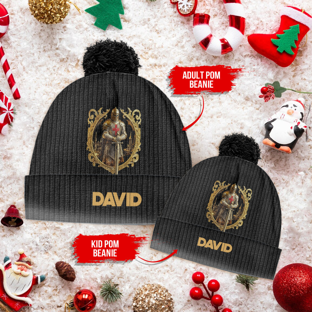 Knight Of God - Personalized Christian Beanie Hat