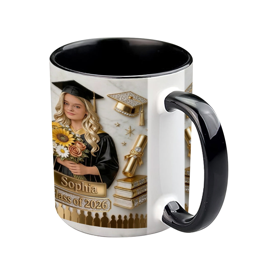 Happy Graduation! - Personalized Graduation Accent Mug