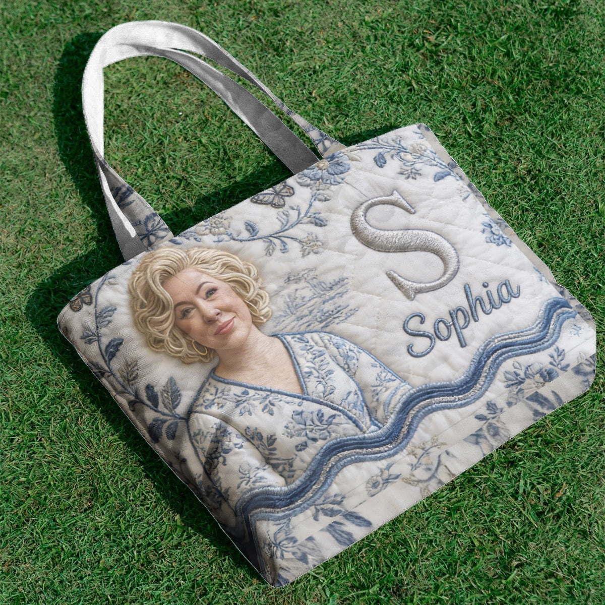 Custom Any Photo - Personalized Self Love Quilted Tote Bag