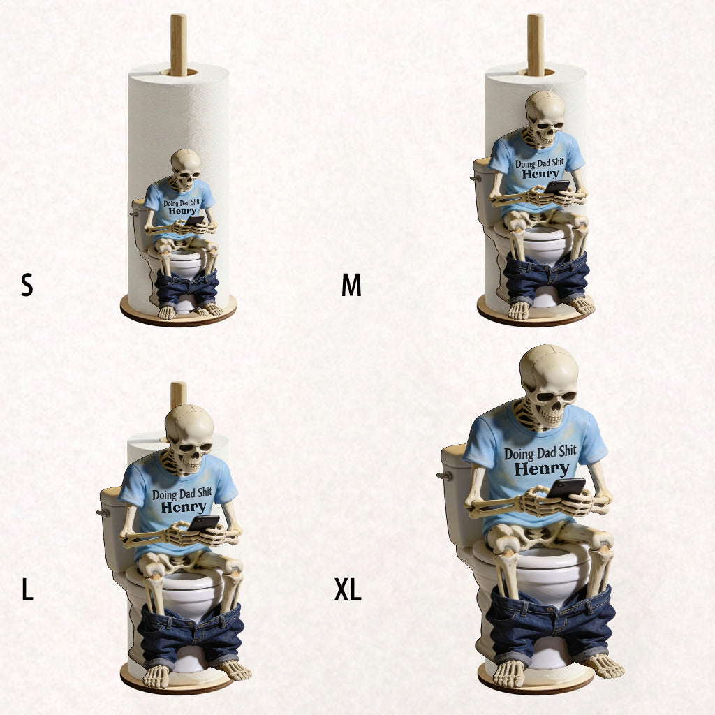 Doing Dad Sh*t - Personalized Father Paper Towel Stand