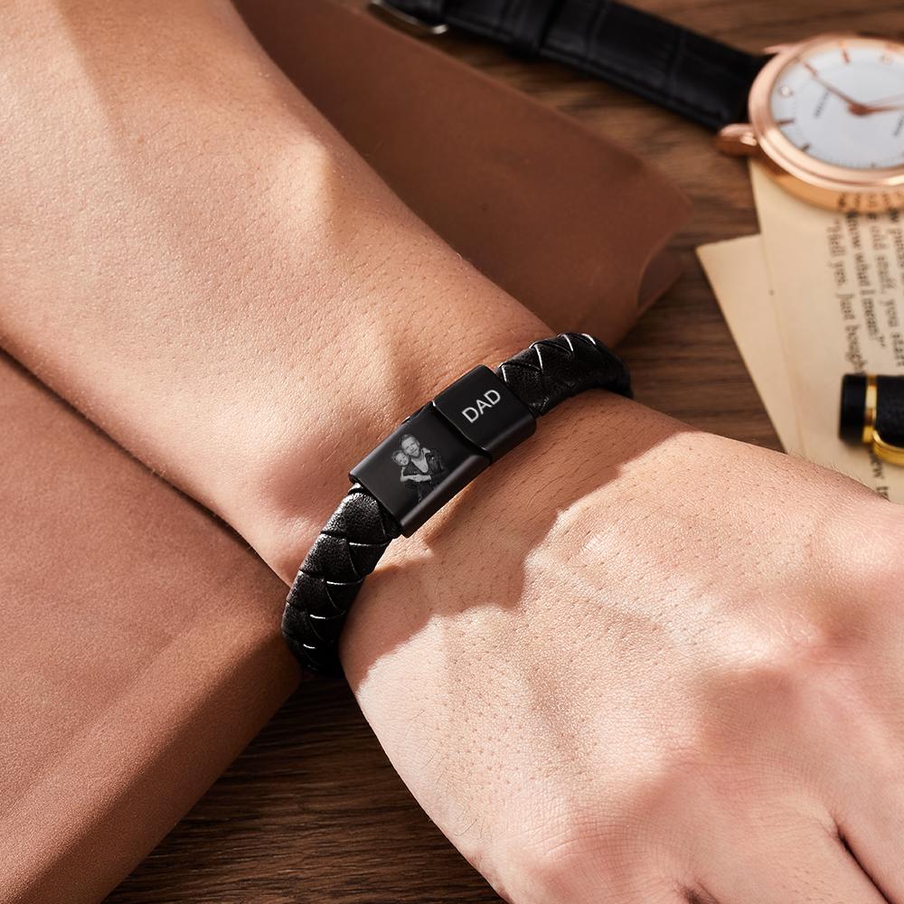 Any Photo - Personalized Photo Engraved Bracelet
